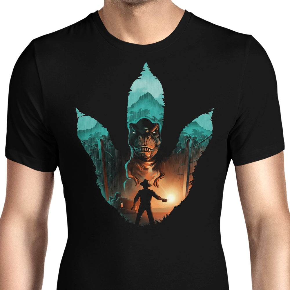 Jurassic Footprint Men's Clothing - T-Shirts and Premium T-Shirts