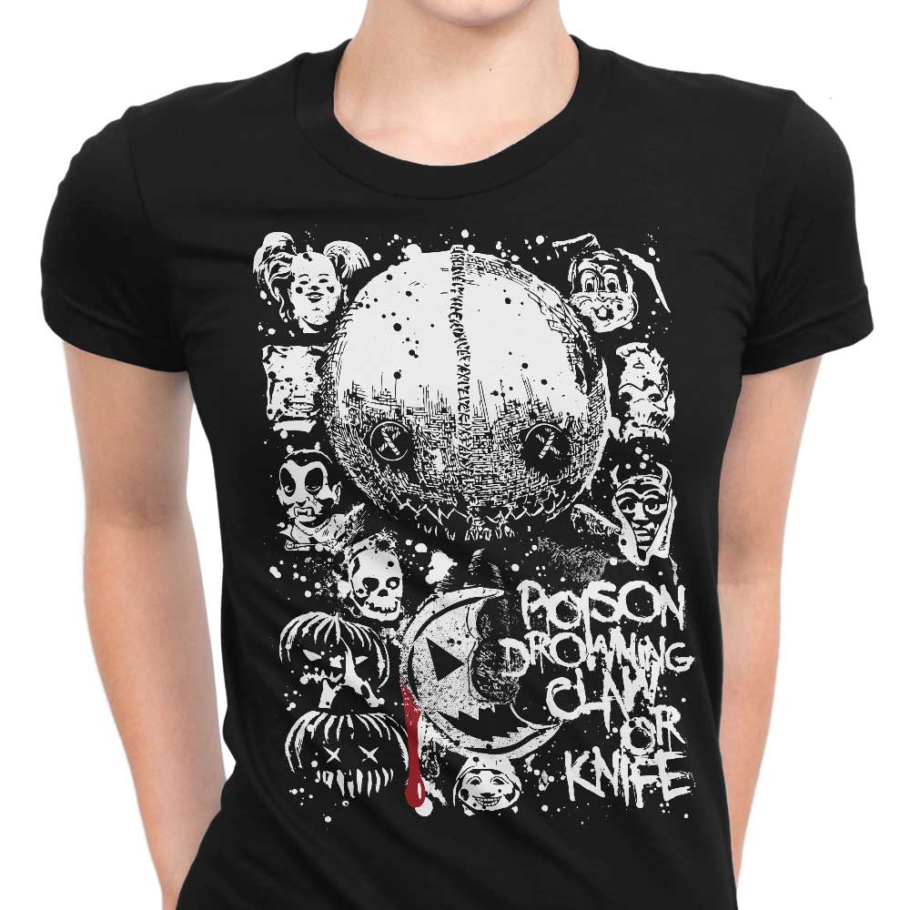 Arinesart's Women's Claw or Knife T-Shirts in Various Sizes