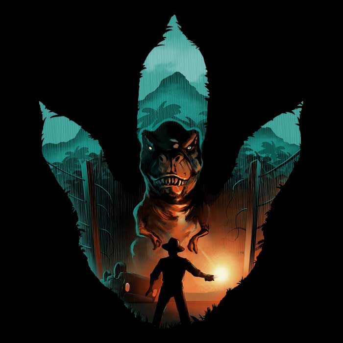Jurassic Footprint Men's Clothing - T-Shirts and Premium T-Shirts