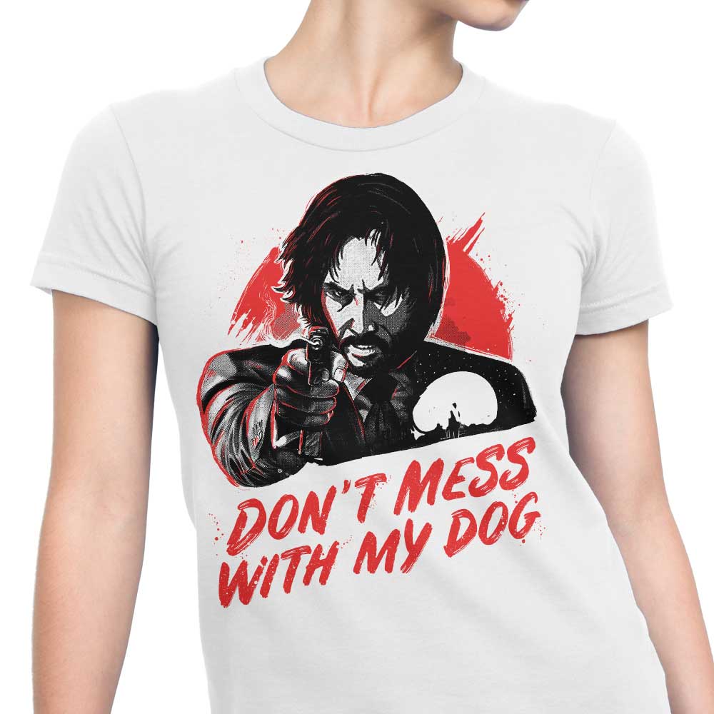 Stylish Women's 'Don't Mess With My Dog' Apparel