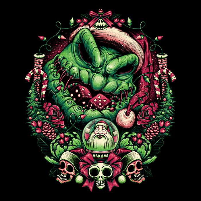 Christmas Boogeyman Men's Fashionable Cotton Apparel