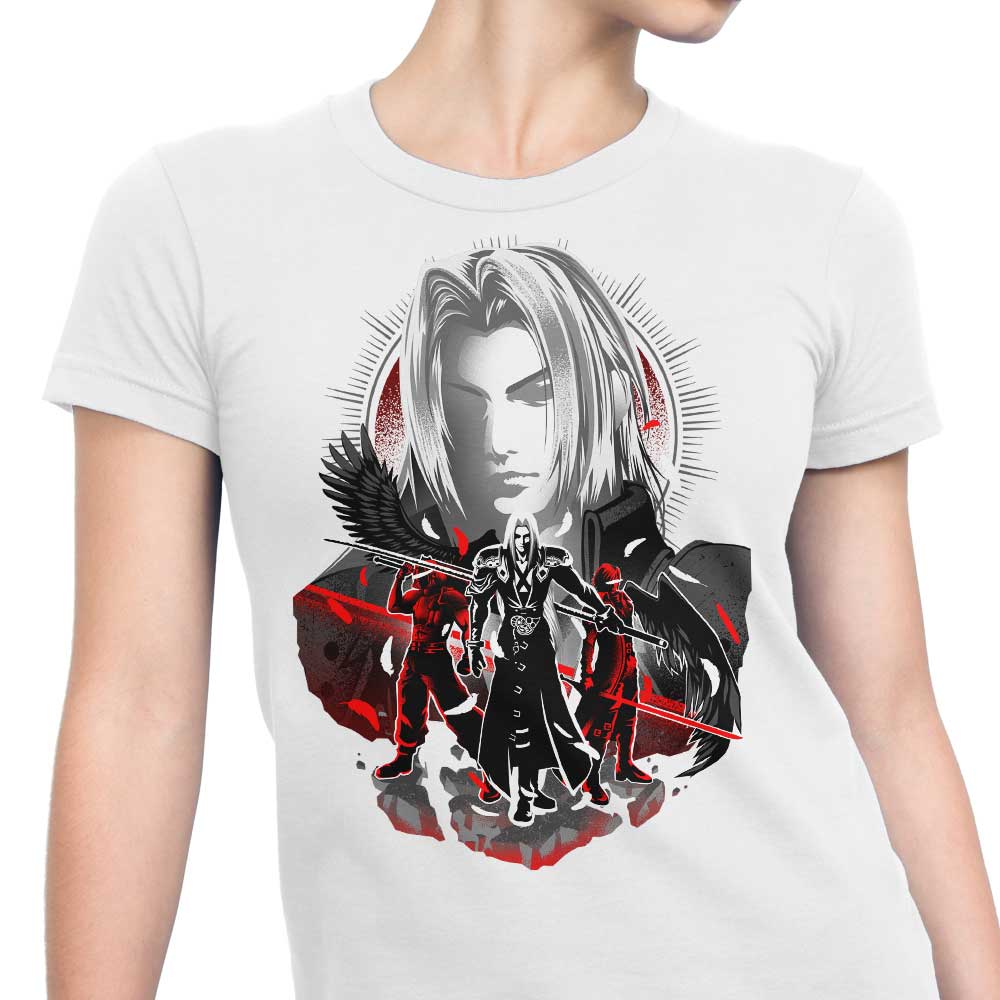 Stylish Winged Silhouette Women's Cotton T-Shirts in Multiple Sizes