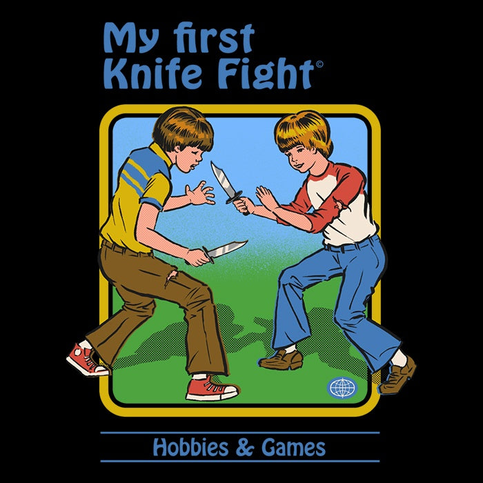 Women's 'My First Knife Fight' Stylish Apparel - T-Shirts in Various Sizes