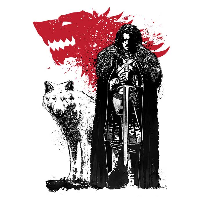 The King and the Wolf - Stylish Men's T - Shirts Collection