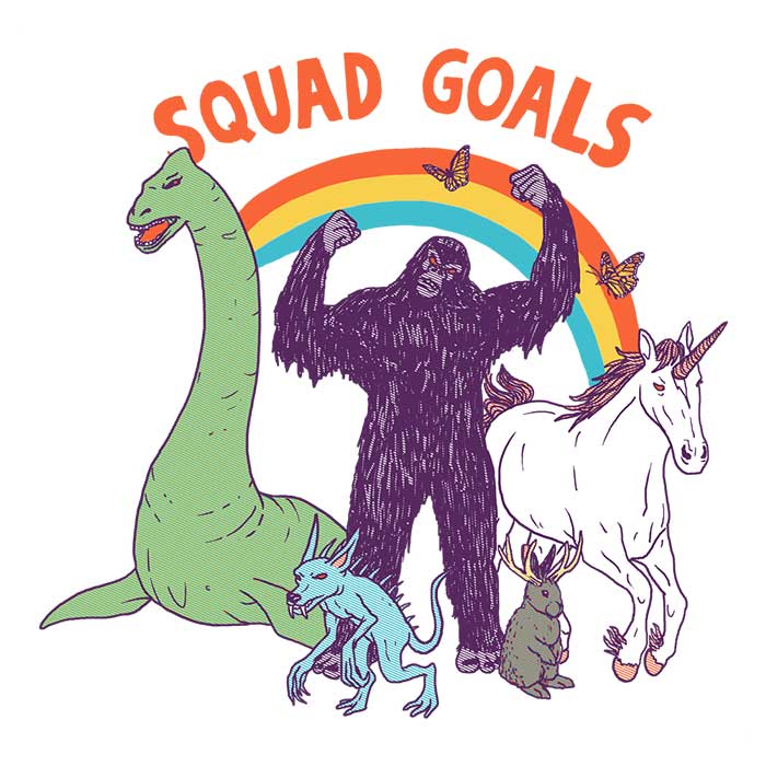 Mythical Squad Goals Men's Clothing - T-Shirts and Premium T-Shirts