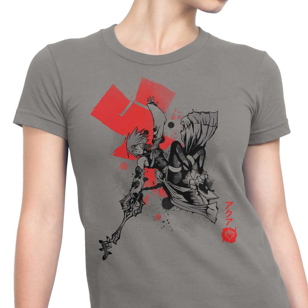 Keyblade Master Sumi-e Women's Fashion Apparel - T-Shirts and Premium T-Shirts