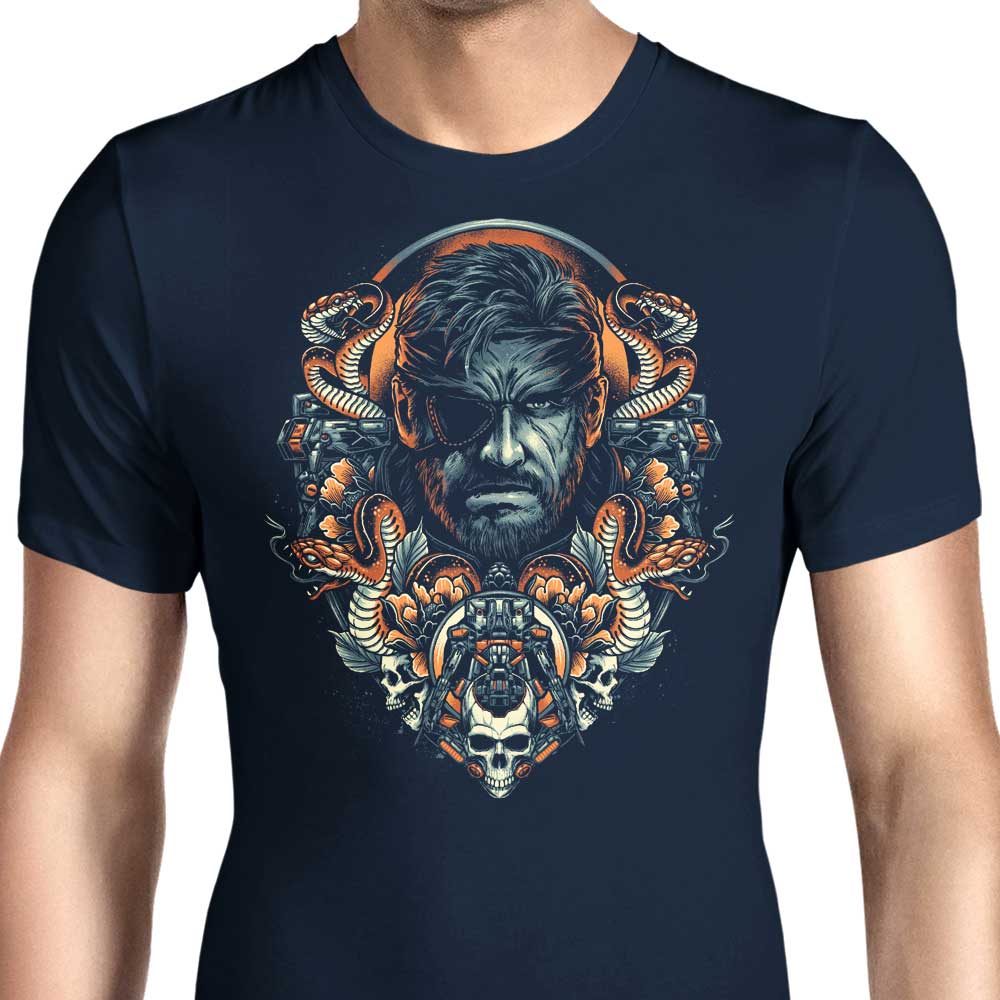 Stylish Snake Emblem Men's Apparel by Glitchygorilla
