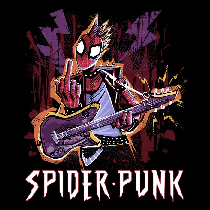 Men's Spider Punk-inspired Apparel Collection