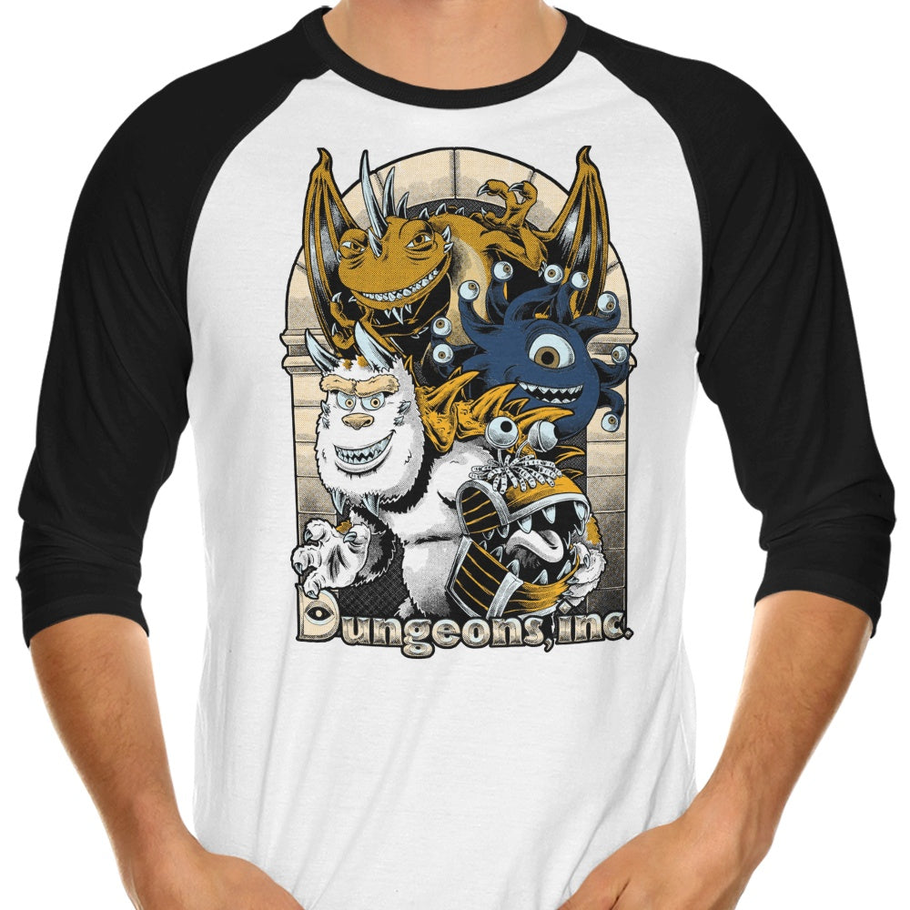 Episode 4: Dungeons Inc - Three - Quarter Sleeve Raglan Style T - Shirt for Casual Wear