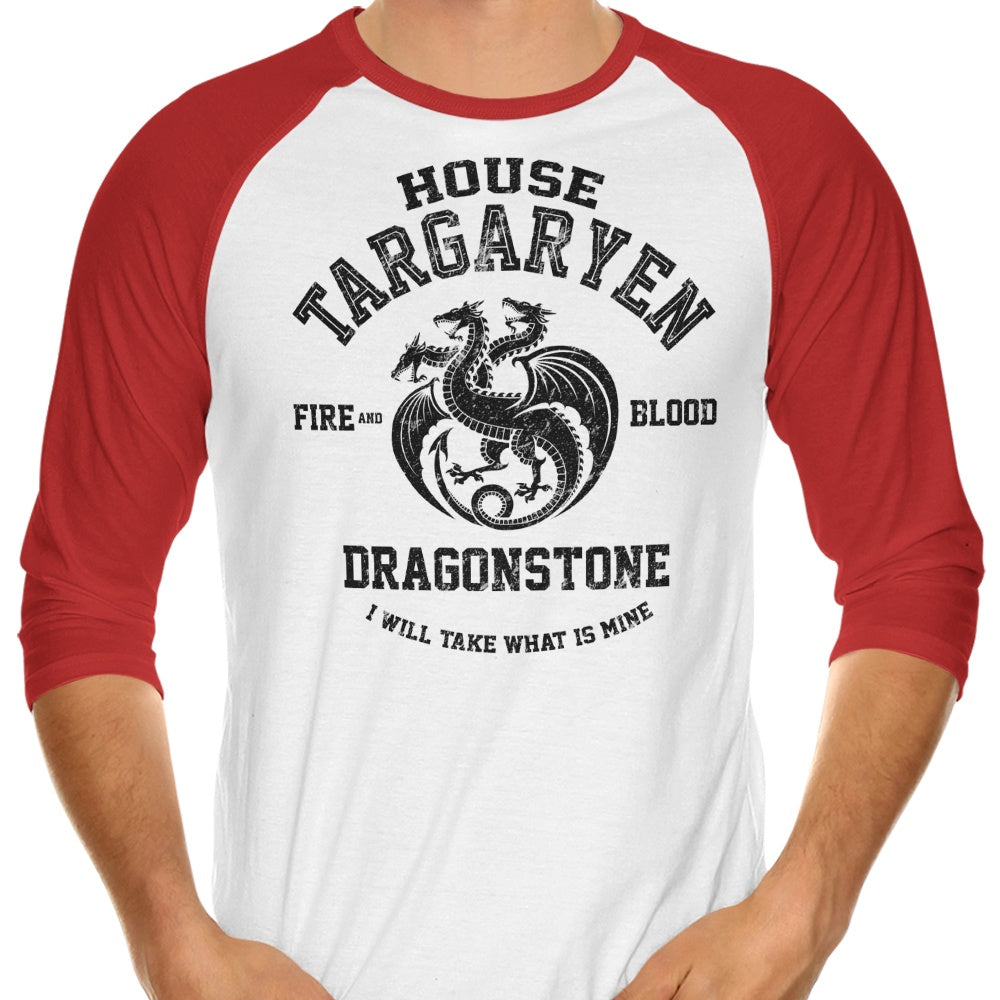 Alternative 'Fire and Blood' 3/4 Sleeve Raglan Style T-Shirt