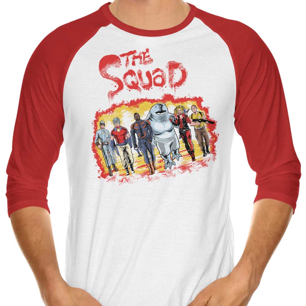 Zascanauta's The Squad 3/4 Sleeve Stylish Raglan T - Shirt