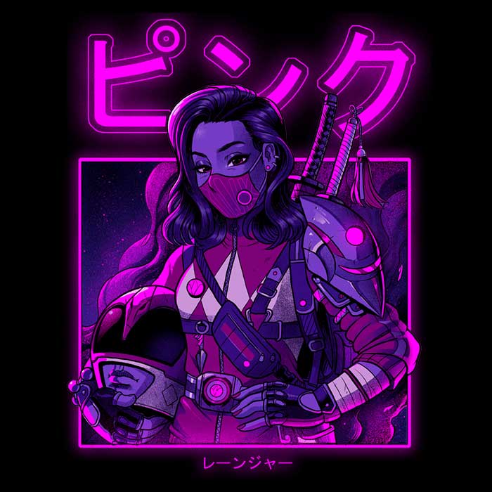 Stylish Pink Neon Men's Clothing Apparel