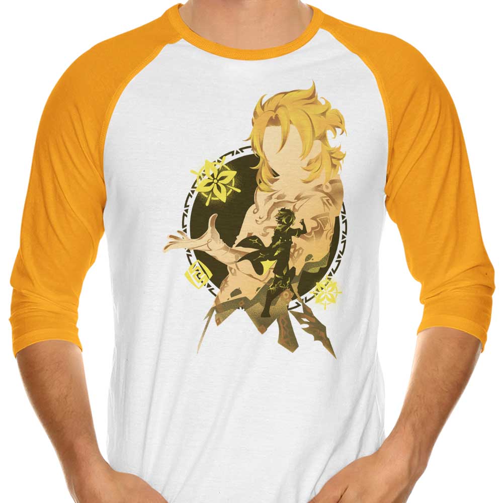 Kreideprinz Albedo Three - Quarter Sleeve Raglan Style T - Shirt for Fashion Enthusiasts