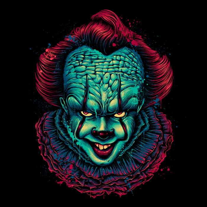3/4 Sleeve Raglan T-Shirt - A Terrifying Splash Design