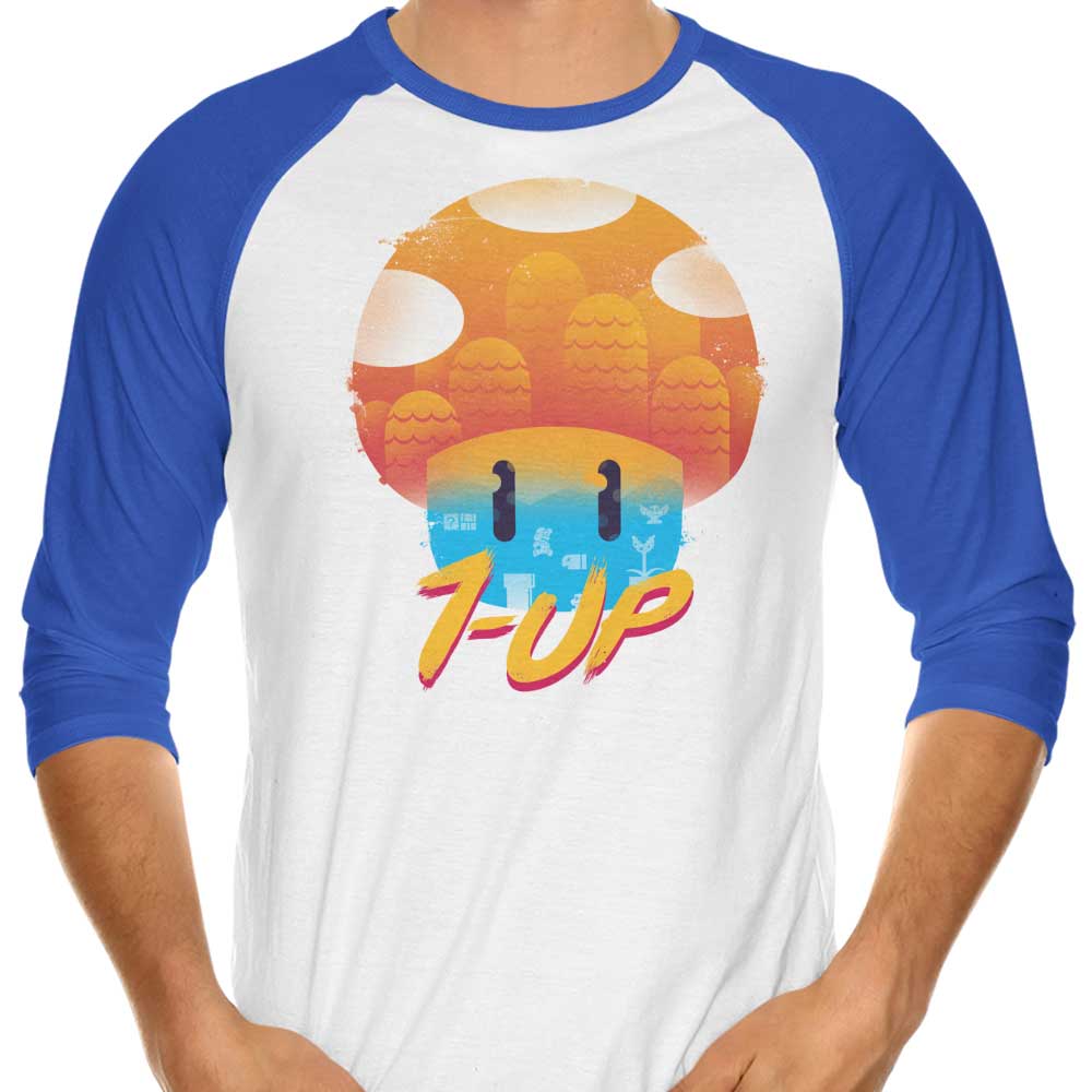 XENOS Mushroom Adventures 3/4 Sleeve Raglan Stylish T-Shirt
