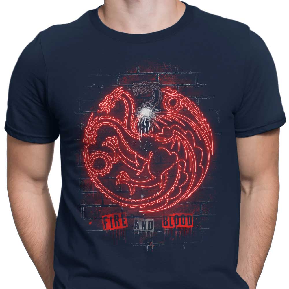 Men's Neon Dragons Apparel - Trendy T-Shirts for Modern Men