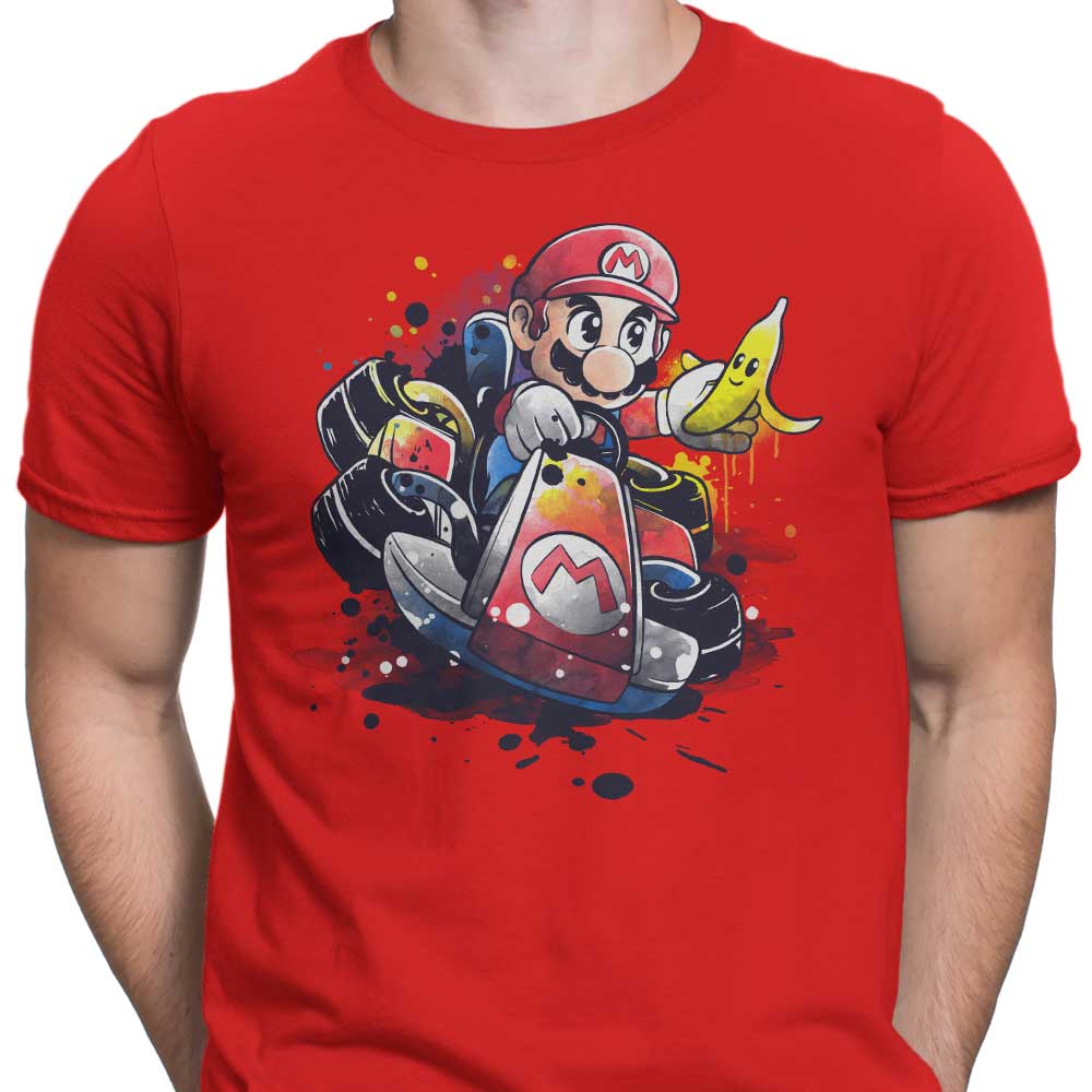 Watercolor Go Kart Design - Men's Stylish Apparel