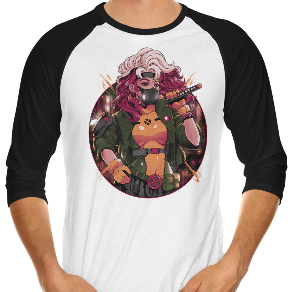 Bruno Mota's Samurai Mutant 3/4 Sleeve Raglan Style Men's T-Shirt