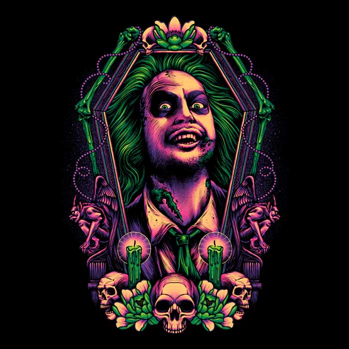 3/4 Sleeve Raglan T-Shirt Featuring the Framed Bio - Exorcist Design