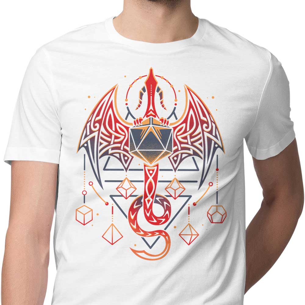 Celtic Dragon Dice-themed Men's Clothing Apparel