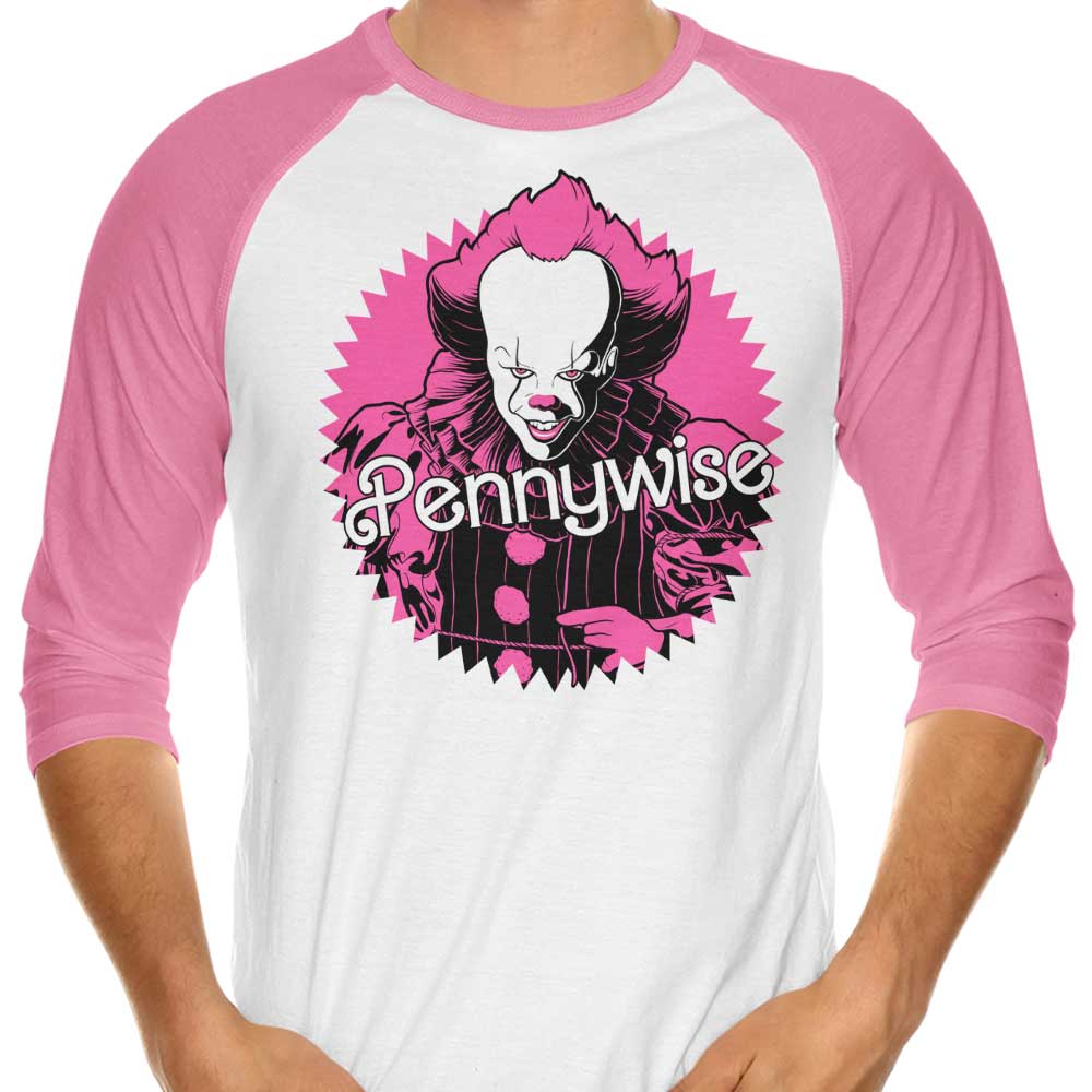 Malibu Clown Stylish 3/4 Sleeve Raglan Casual T-Shirt