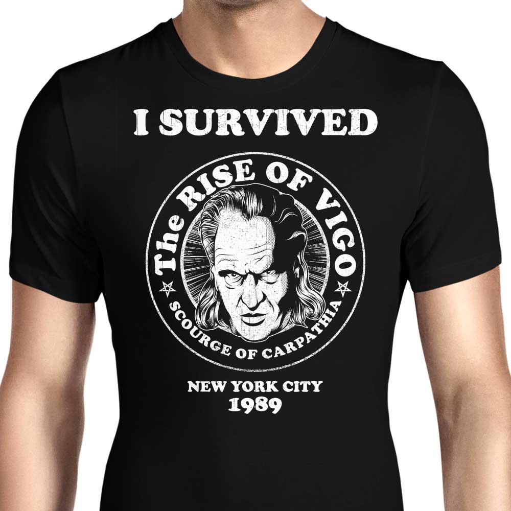 Men's 'I Survived Vigo' Apparel - T-Shirts in Various Sizes