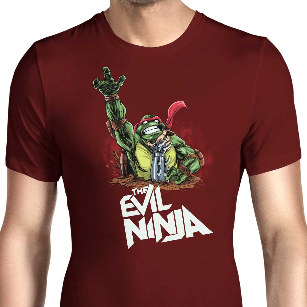 Zascanauta's Men's Evil Ninja T-Shirts in Various Sizes