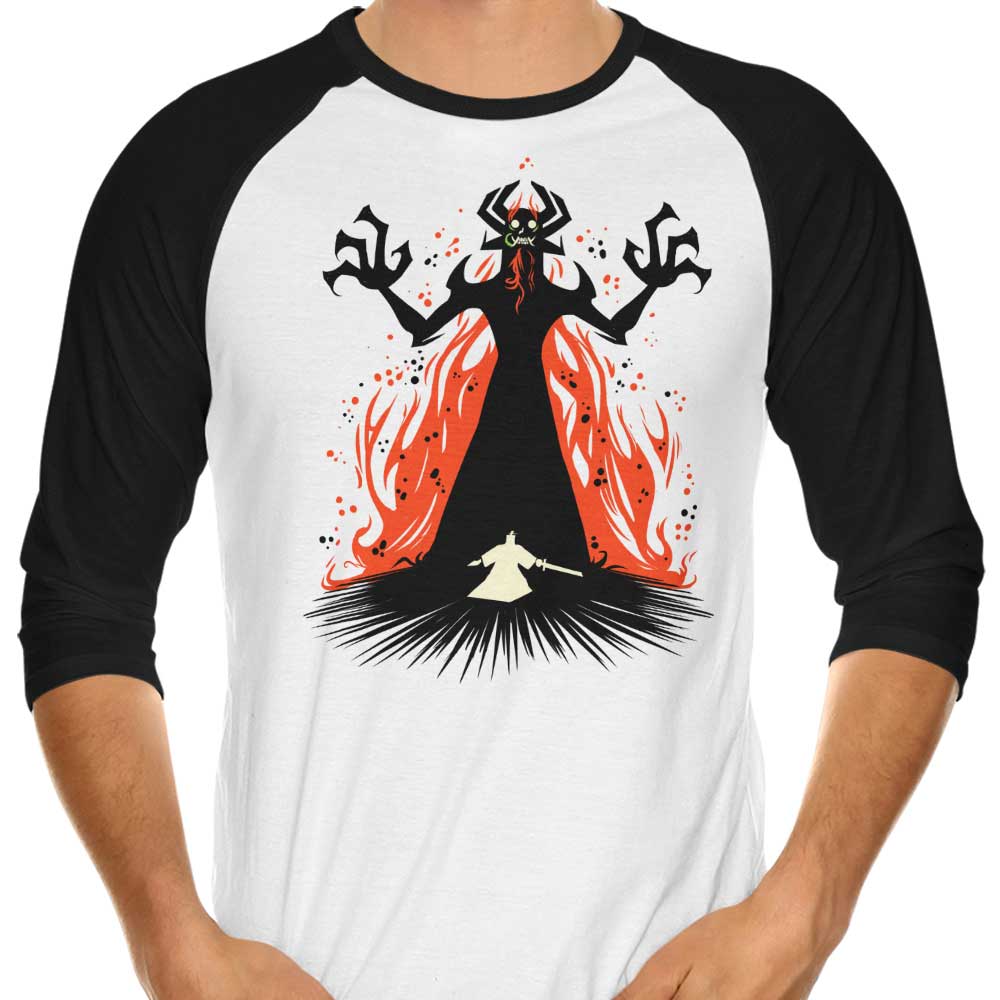 3/4 Sleeve Raglan T-Shirt - The Lord of Darkness Design