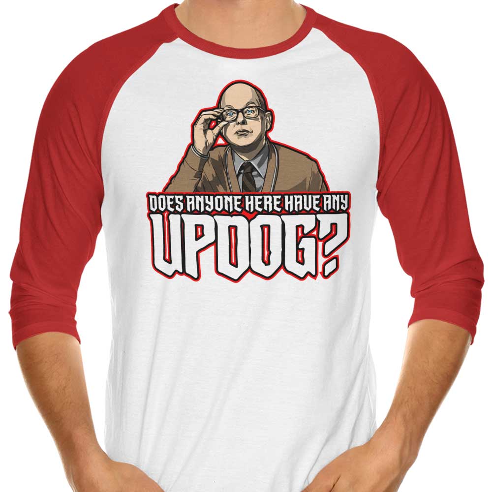 Updog Three - Quarter Sleeve Raglan Style T - Shirt for Casual Wear
