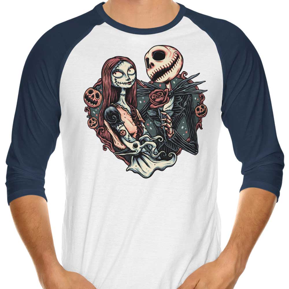 Momma Gorilla's Skeletal Love 3/4 Sleeve Raglan Stylish T-Shirt
