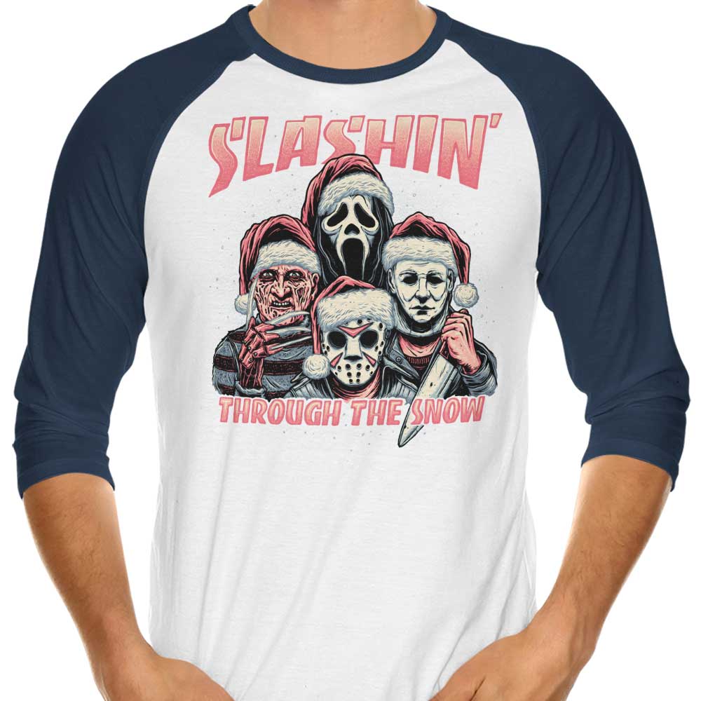 Horror Rhapsody - Stylish 3/4 Sleeve Raglan T-Shirt for Fashion Enthusiasts