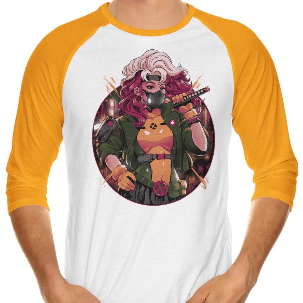 Bruno Mota's Samurai Mutant 3/4 Sleeve Raglan Style Men's T-Shirt