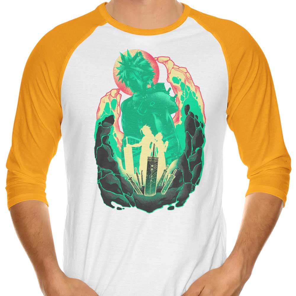 Hypertwenty's 3/4 Sleeve Raglan T-Shirt Inspired by Buster Sword Successor
