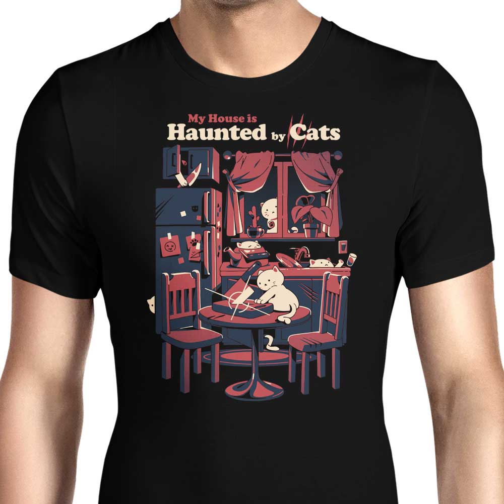 Ilustrata's Cat-Themed Men's Apparel: T-Shirts in Various Sizes