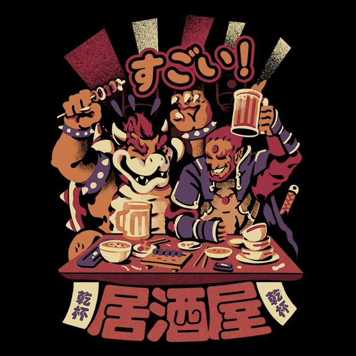 Villains Izakaya Men's Clothing - T-Shirts and Premium T-Shirts