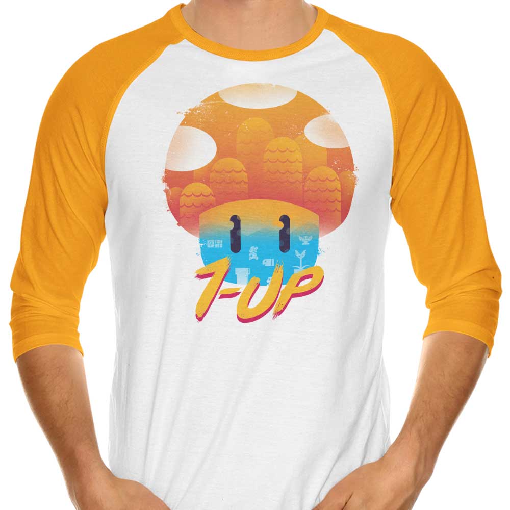 XENOS Mushroom Adventures 3/4 Sleeve Raglan Stylish T-Shirt