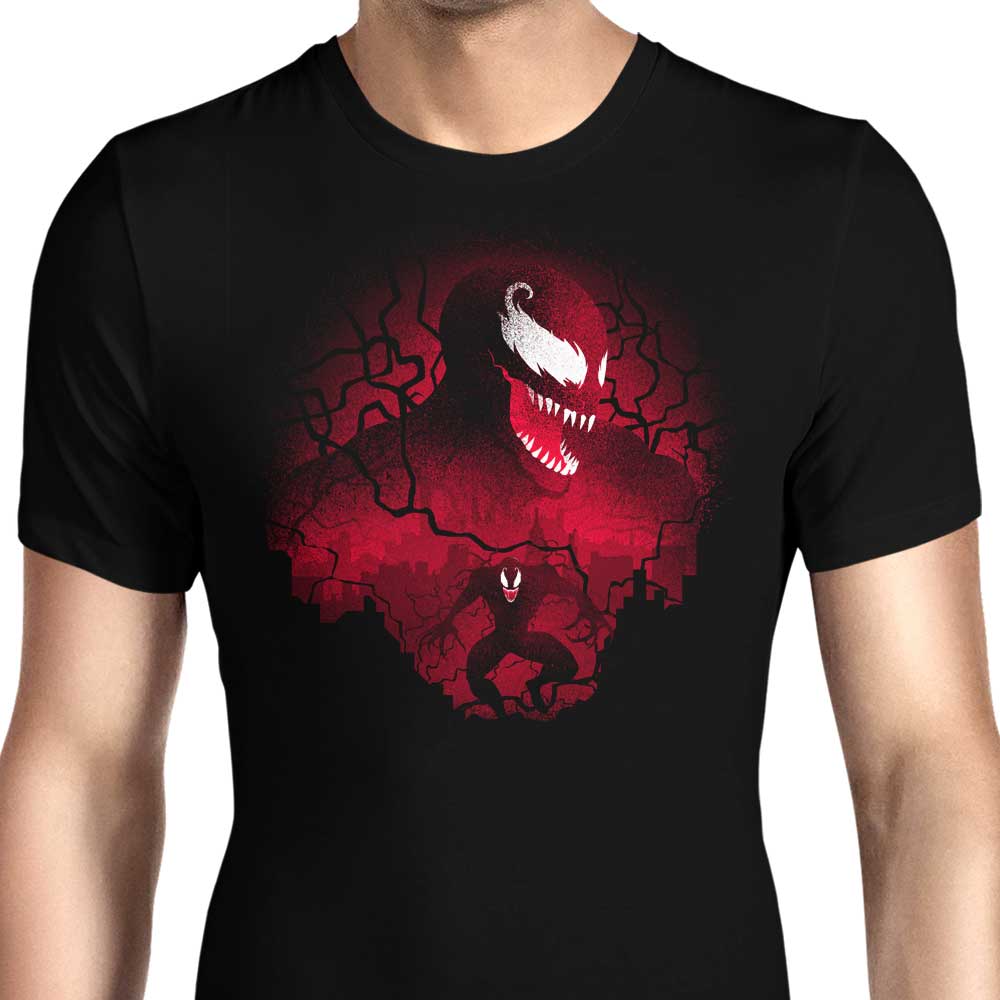 Stylish Men's Red Symbiote Apparel by Donnie Illustrations