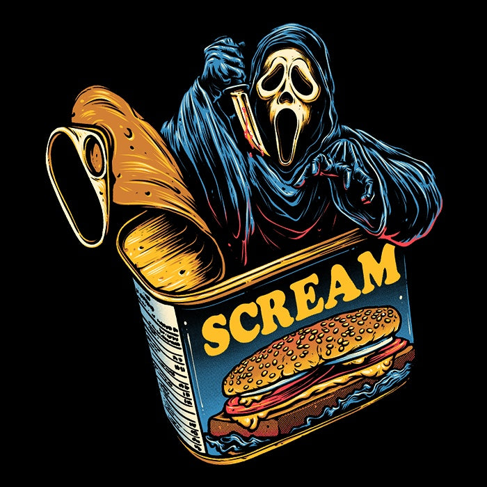 3/4 Sleeve Raglan Canned Ghost T-Shirt by Glitchygorilla