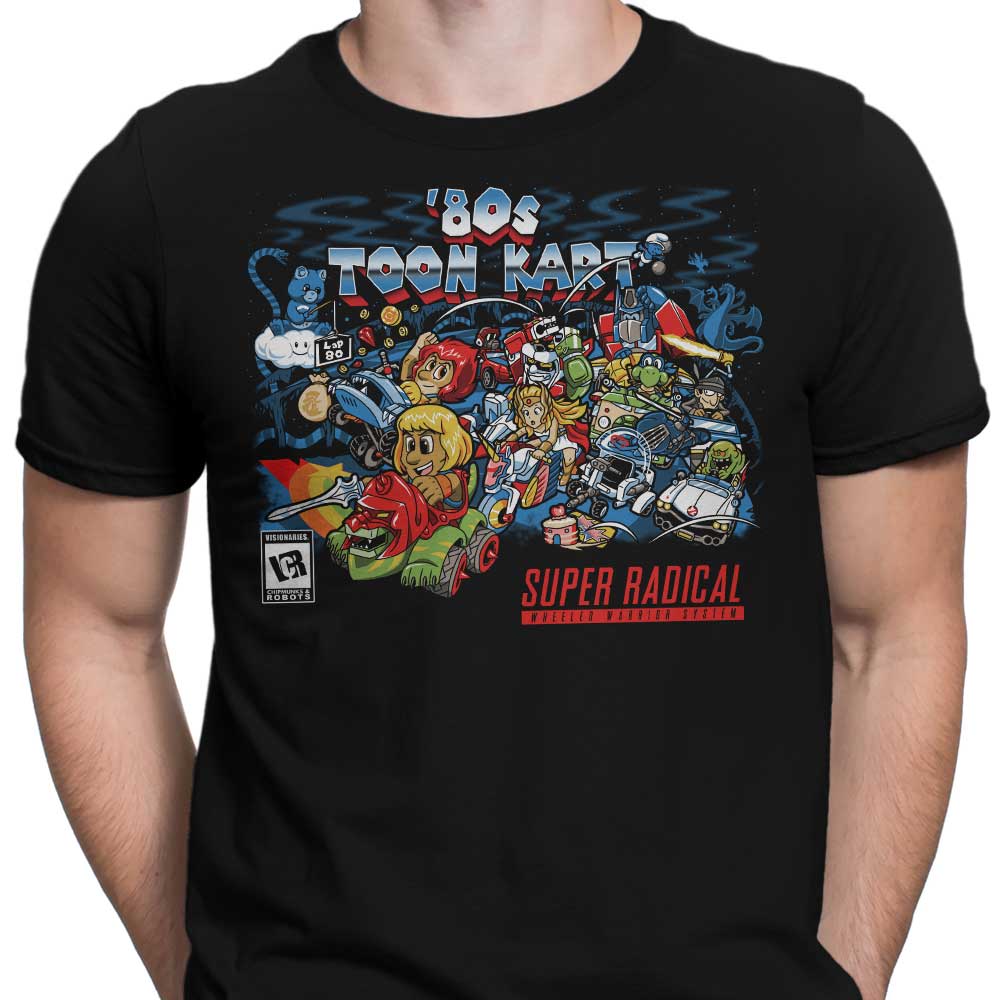 80's Toon Kart Retro Themed Men's Clothing - T-Shirts and Premium T-Shirts