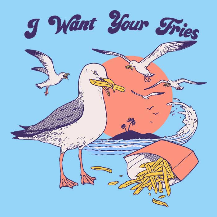 Men's Fashion - 'I Desire Your Fries' Apparel Collection