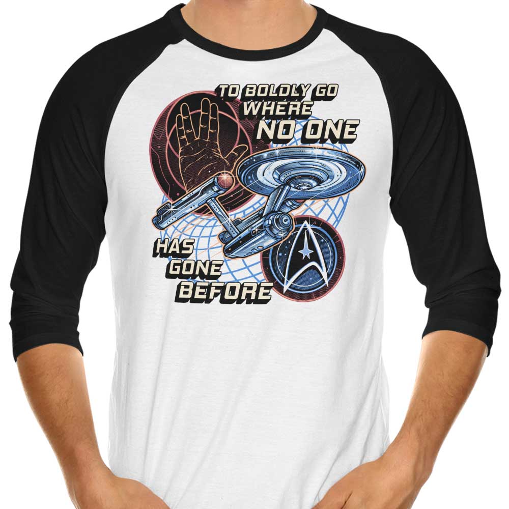 Glitchygorilla's 'To the Stars' 3/4 Sleeve Raglan Style T-Shirt