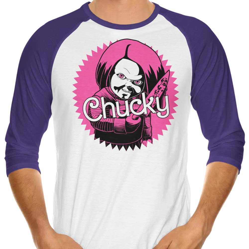 Malibu Doll Women's 3/4 Sleeve Raglan Style T-Shirt for Fashionable Wear