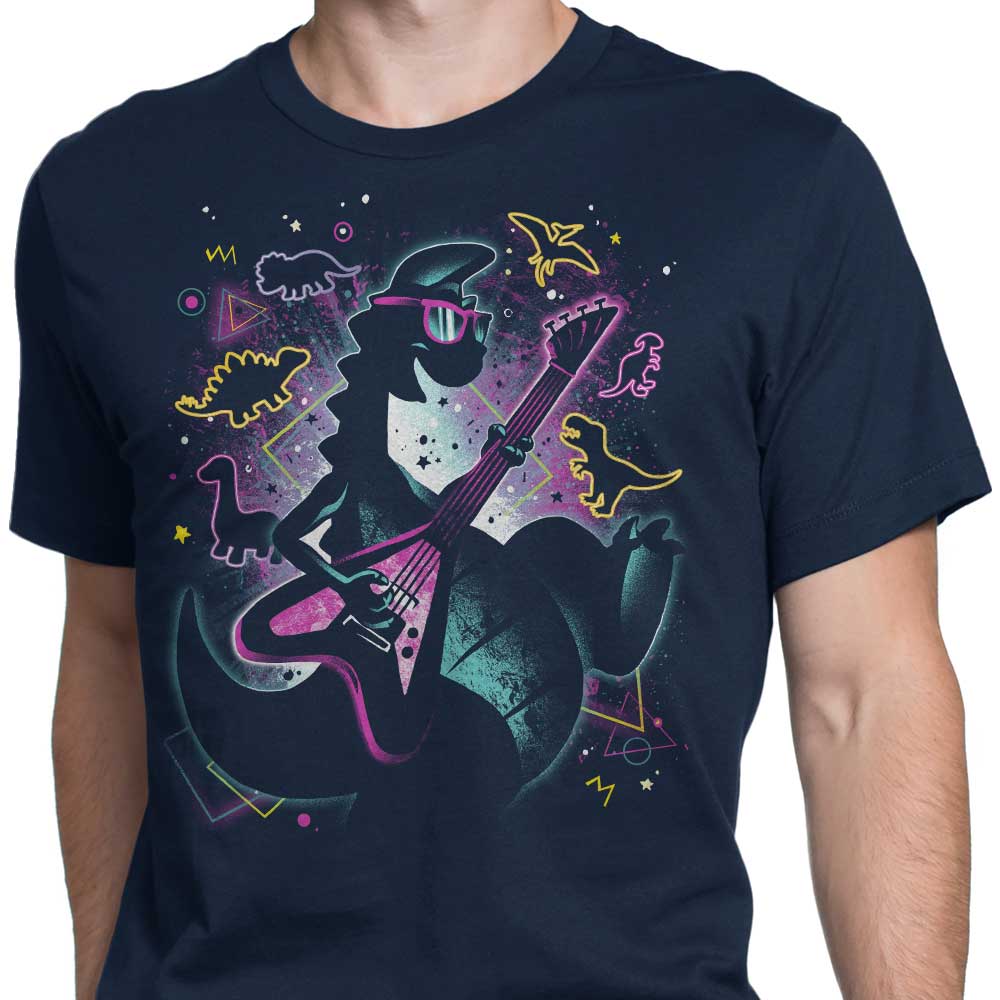 The Stylish Rocking Dinosaur Men's T-Shirts in Various Sizes
