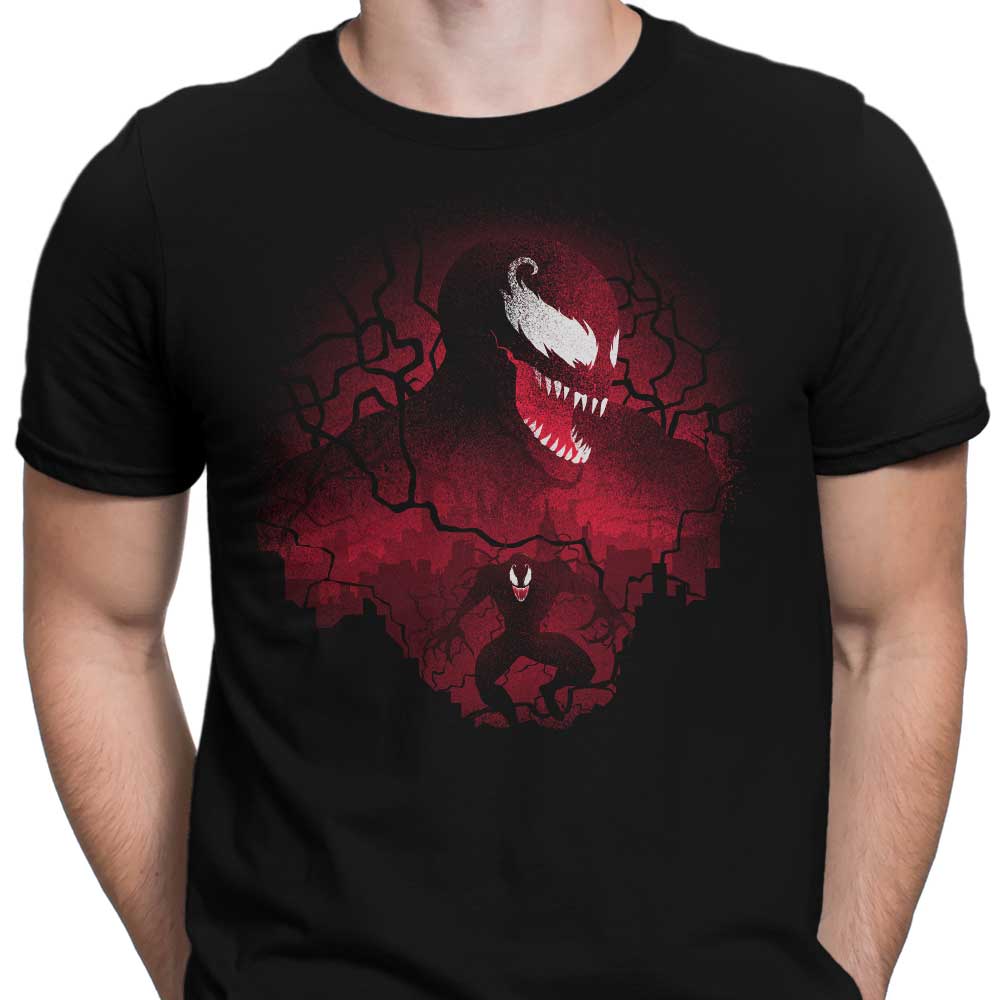 Stylish Men's Red Symbiote Apparel by Donnie Illustrations