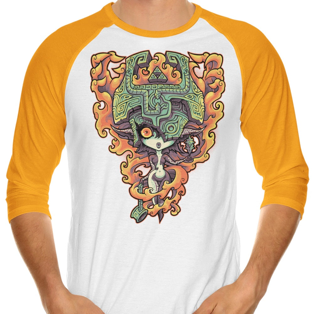 Midnight 3/4 Sleeve Raglan Style T-Shirt for a Trendy Look