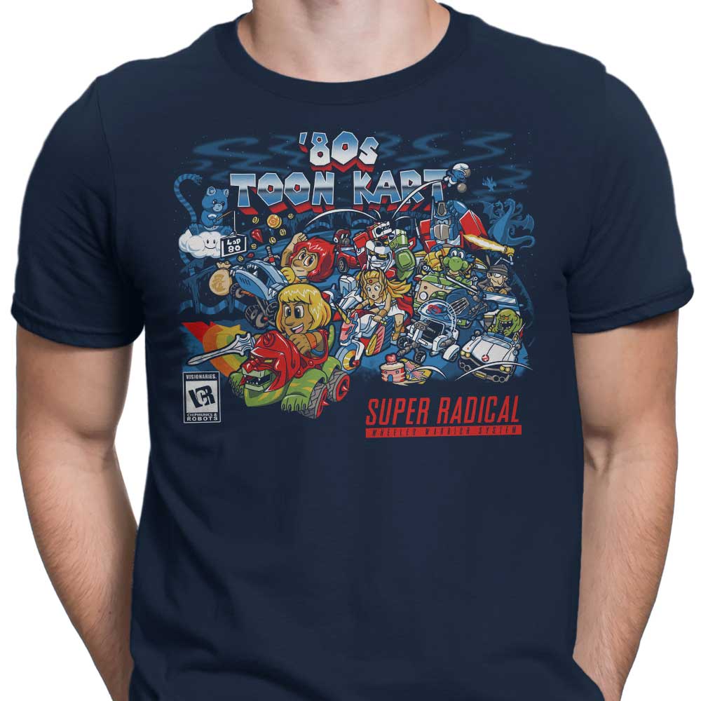 80's Toon Kart Retro Themed Men's Clothing - T-Shirts and Premium T-Shirts