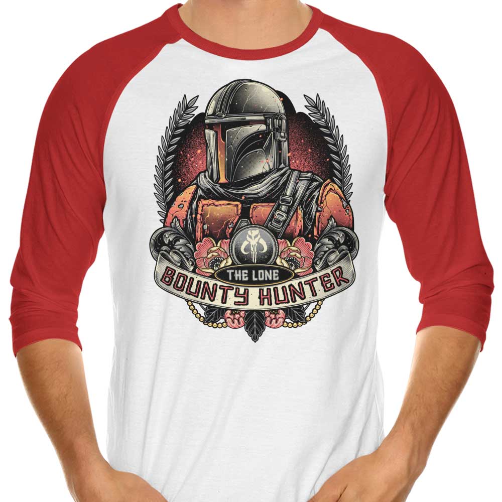 The Solitary Bounty Hunter - 3/4 Sleeve Raglan Style T-Shirt for Fashion Enthusiasts
