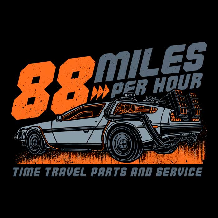 88 MPH Retro Style Three - Quarter Sleeve Raglan T - Shirt for Casual Wear