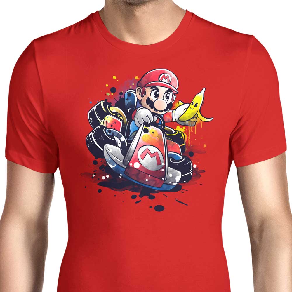 Watercolor Go Kart Design - Men's Stylish Apparel