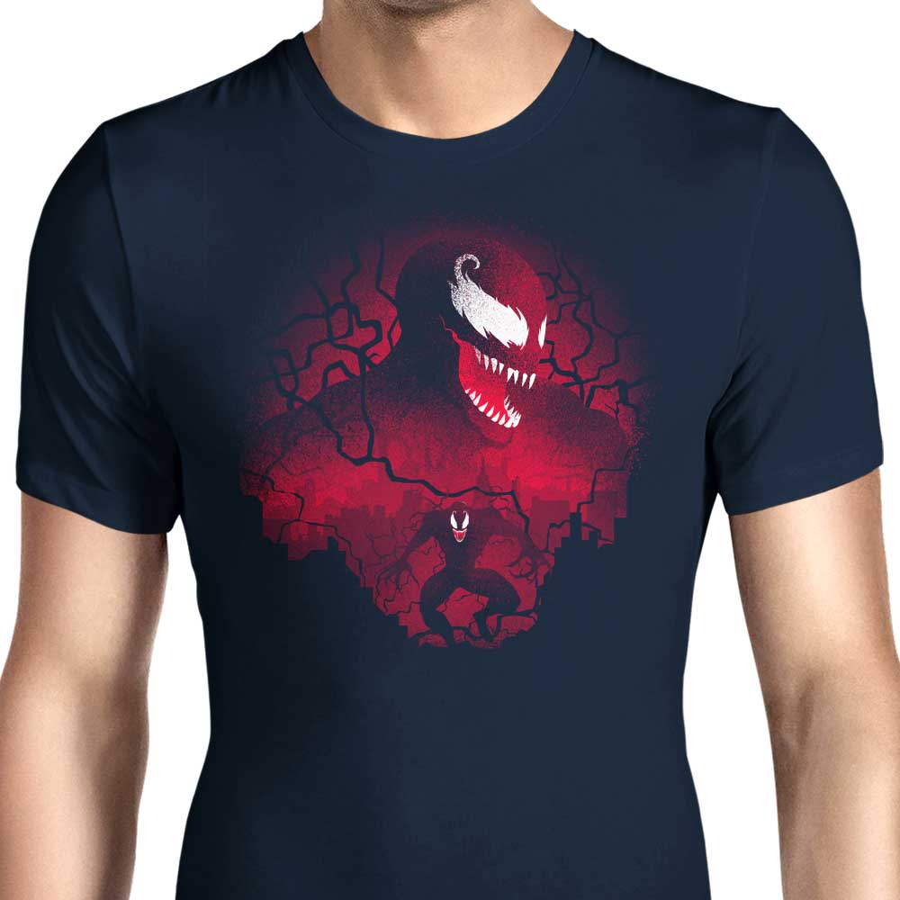 Stylish Men's Red Symbiote Apparel by Donnie Illustrations